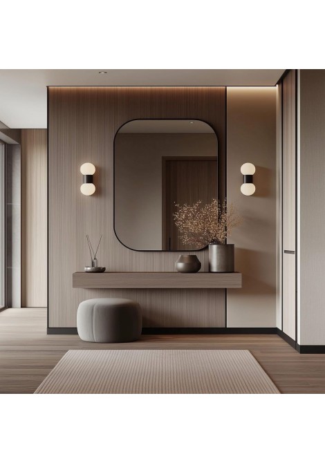 Επίτοιχο έπιπλο εισόδου ή υπνοδωματίου με ορθογώνιο καθρέπτη KN031